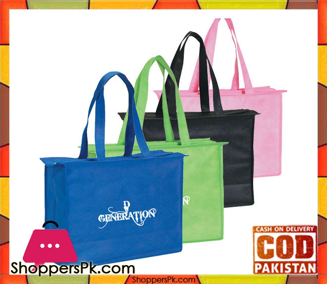 Non-Woven Zipper Bags - 50 Pcs - 15x20x10 Inches in Pakistan