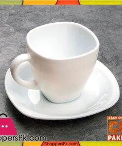 Opal Sqaure 6 Cup & 6 Saucer
