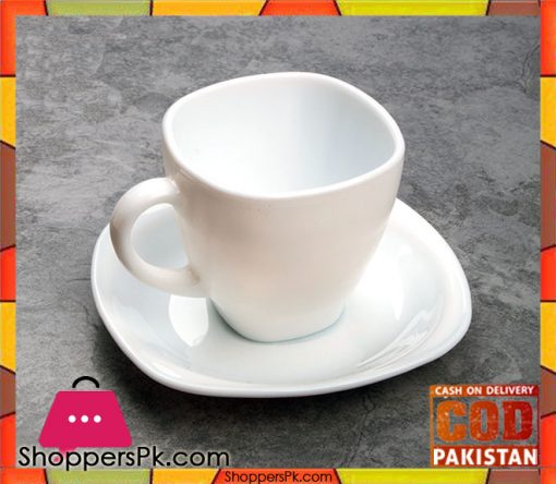 Opal Sqaure 6 Cup & 6 Saucer