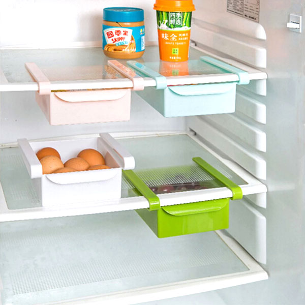 Plastic Kitchen Refrigerator Fridge Storage Rack