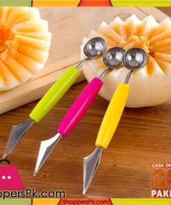Stainless Steel Double Knife Side Melon Scoop