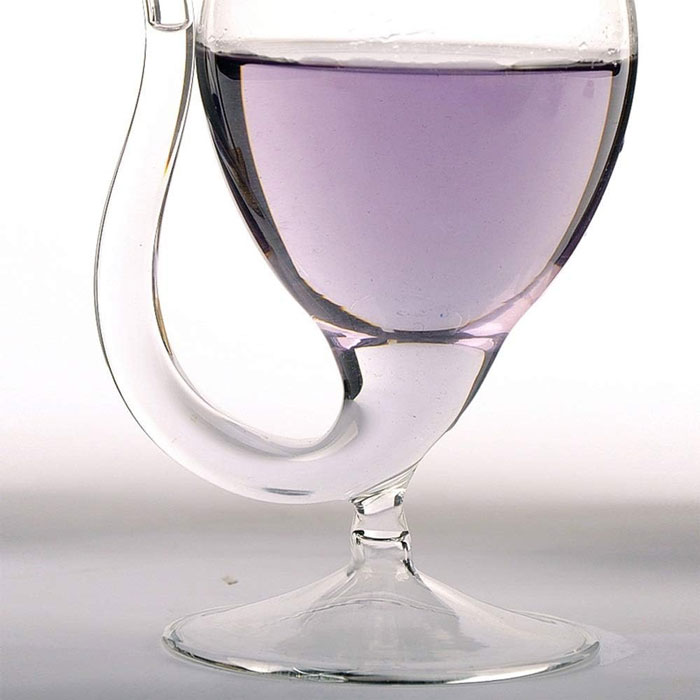 Vampire Unique Cocktail Glass with Built in Straw 300ML