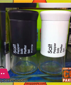 2 Pieces Salt and Pepper Set (White and Black)