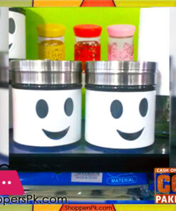 2 Pieces Salt and Pepper Set (White and Red)