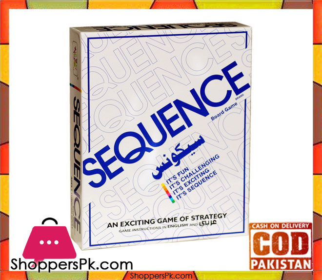 Arabic and English Version Sequence Puzzle Game For 2-12 Players 8001