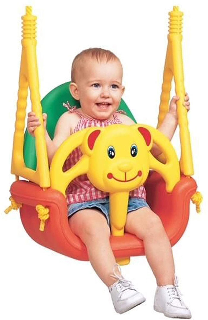 Edu Play Outdoor Baby Swing Bear Kids Swing 3 In 1 Safety Swing - Sw-1424 Korea Made