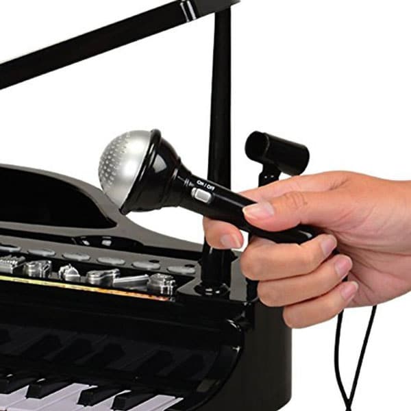 Electronic Grand Piano with Detachable Microphone