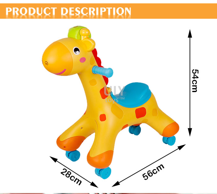 Evergreen 2 In 1 Rocker &Amp; Scoot Rocking Tunes Giraffe