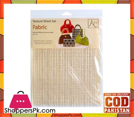 Fabric Icing Texture Sheet Impression Mat 6 Pieces Set