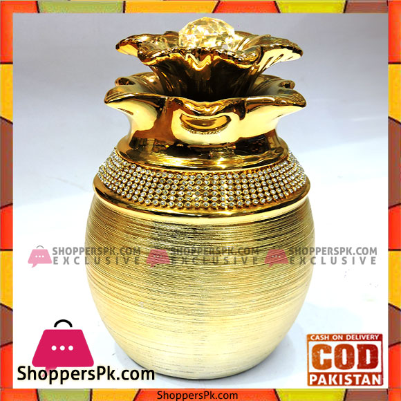 Fancy Golden Ceramic Decoration Pieces BQ6 ShoppersPk.com