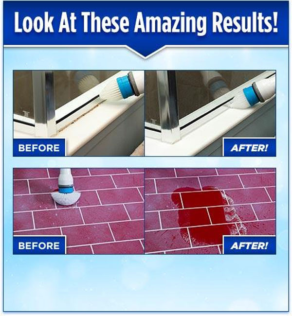 Hurricane Spin Scrubber Rechargeable Cordless Cleaning Brush