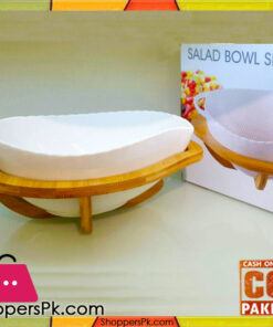 Imperial Salad Bowl Set Wooden Stand