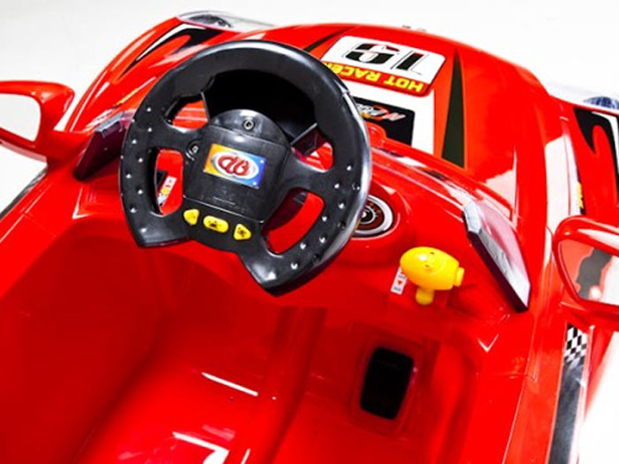 Hot Racer Ride On Car Rechargeable Battery Operated – Yellow