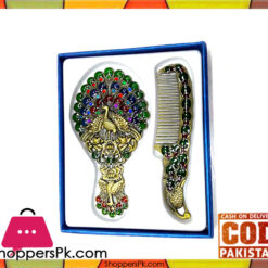 Fancy Peacock Mirror Comb Set BN2