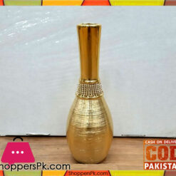 Fancy Golden Ceramic Flower Vase BQ1