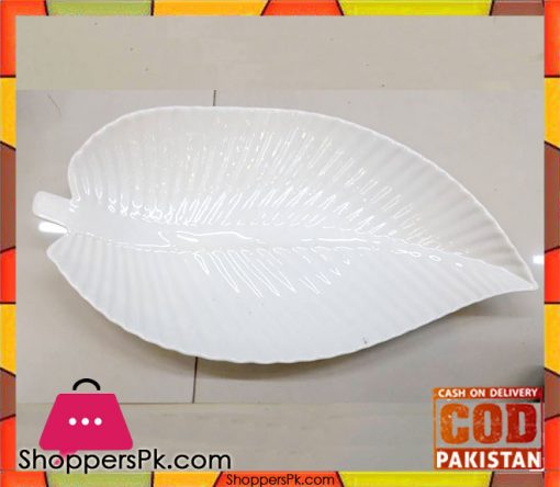 Elegant Leaf Shape Ceramic Serving Dish One Pieces
