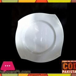 High Quality Melamine Square White Rice Plate 12 Pieces