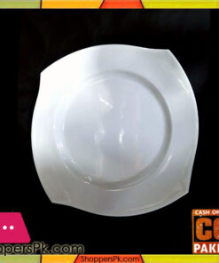 High Quality Melamine Square White Rice Plate 12 Pieces