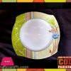 High Quality Melamine Square Rice Plate 12 Pieces Green