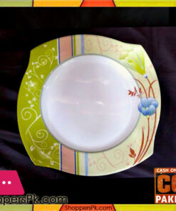 High Quality Melamine Square Rice Plate 12 Pieces Green