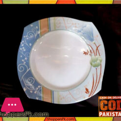 High Quality Melamine Square Rice Plate 12 Pieces Blue