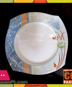 High Quality Melamine Square Rice Plate 12 Pieces Blue