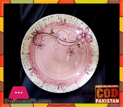 Melamine Rice Plate 12 Pieces Pink