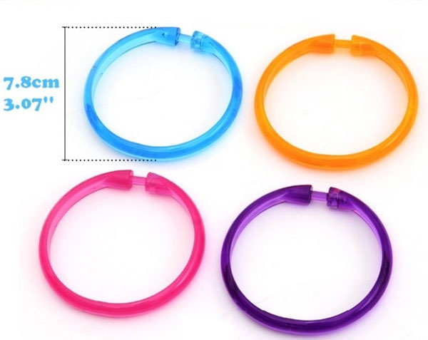 Pack Of 2 Colorful Transparent Wind Protection Loop Hook