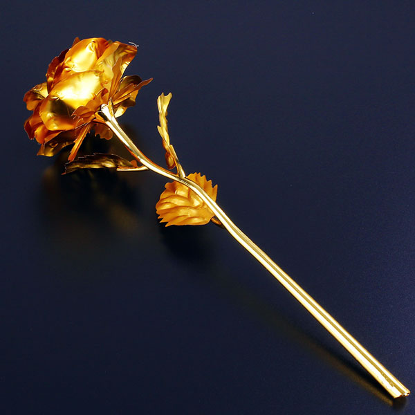 Romantic 24 K Golden Rose