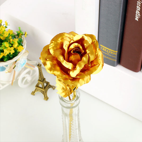 Romantic 24 K Golden Rose