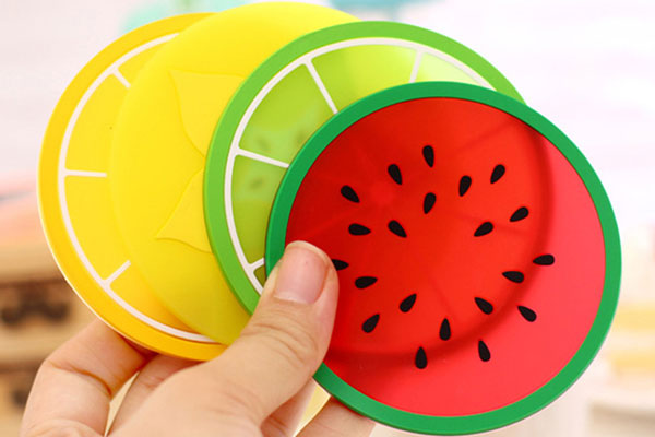 Silicone Fruits Tea Mat 6 Pieces