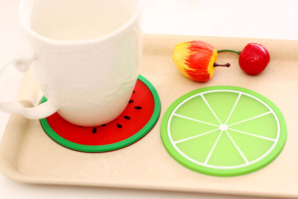 Silicone Fruits Tea Mat 6 Pieces