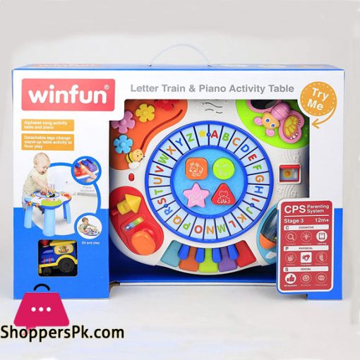 Winfun Letter Train and Piano Activity Table Kids Toy - 0801