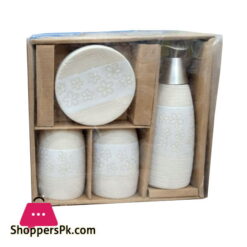 4 Pieces Ceramic Bathroom Set BN7