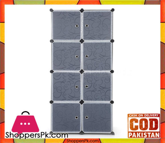 8 Cube Diy Pp Plastic Shelf Clothes Cabinet