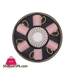 Angela Ceramic Cup &Amp; Saucer 6 Pcs Set - Mg250