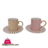 Angela Ceramic Cup & Saucer 6 Pcs Set - MG250