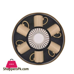 Angela Ceramic Cup &Amp; Saucer 6 Pcs Set - Mg250