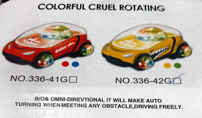 B-O Auto Turning Car 336-42G