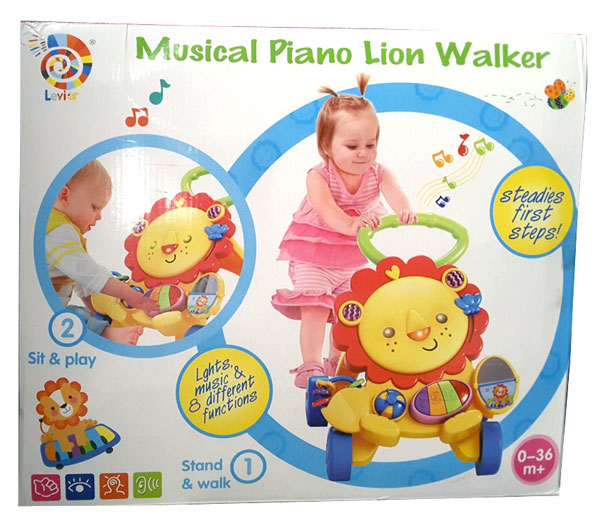 Baby Musical Piano Lion Walker