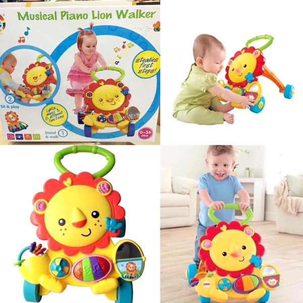 Baby Musical Piano Lion Walker