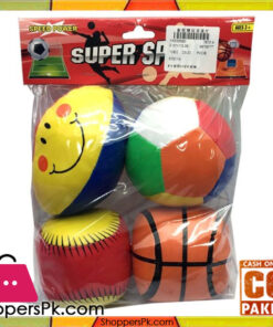 Baby Stuffed Balls Pack of 4  Multicolour