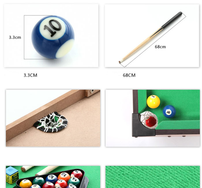 Billiard Pool Table Toy Game For Kids 32 Inch Hg203D