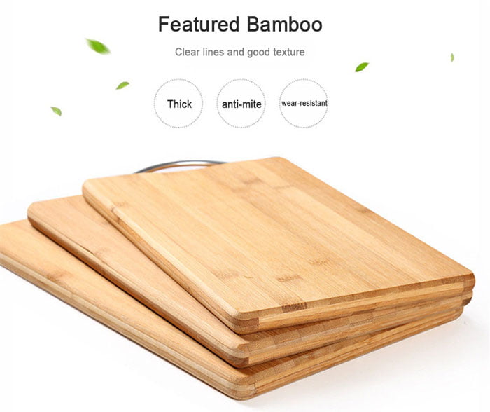 Cutting Board Bamboo Wood X-Large 26X36Cm