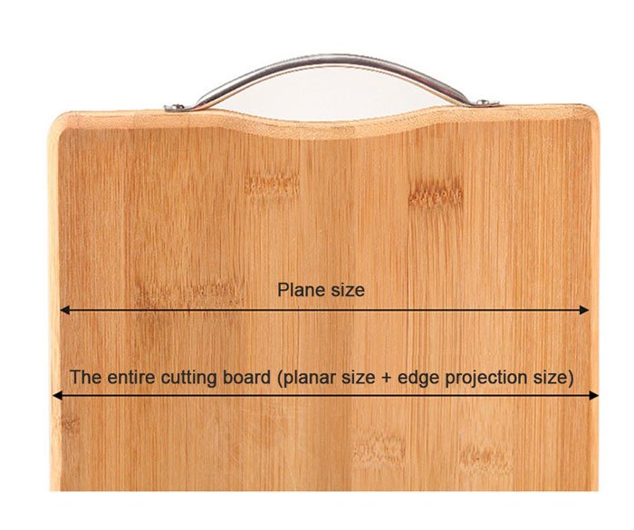 Cutting Board Bamboo Wood X-Large 26X36Cm