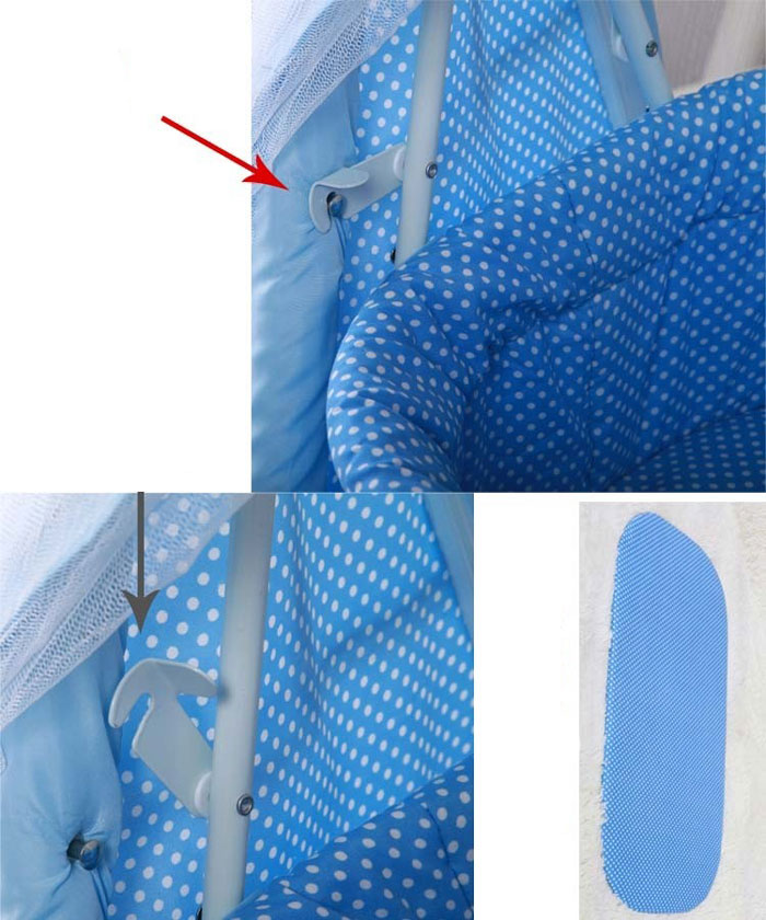 High Quality Newborn Baby Cradle Net Swing Bed Basket Kdd-710