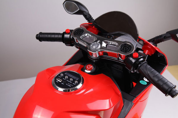 Hollicy Ride On Battery Bike For Kid Hand Race Lighting Wheel