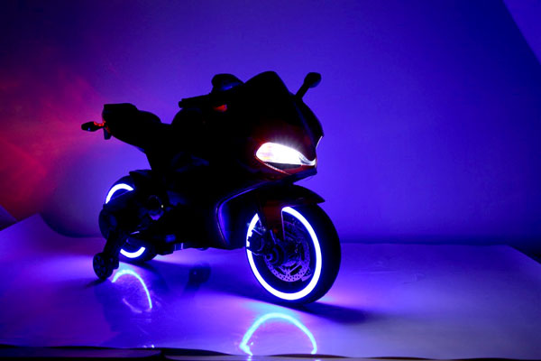 Hollicy Ride On Battery Bike For Kid Hand Race Lighting Wheel