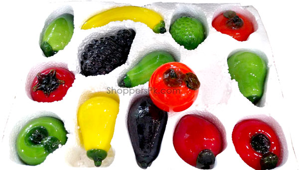 Home Decor 14 Pieces Glass Fruit Set