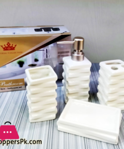 Imperial Collection Ceramic Bathroom Set 4-Pcs